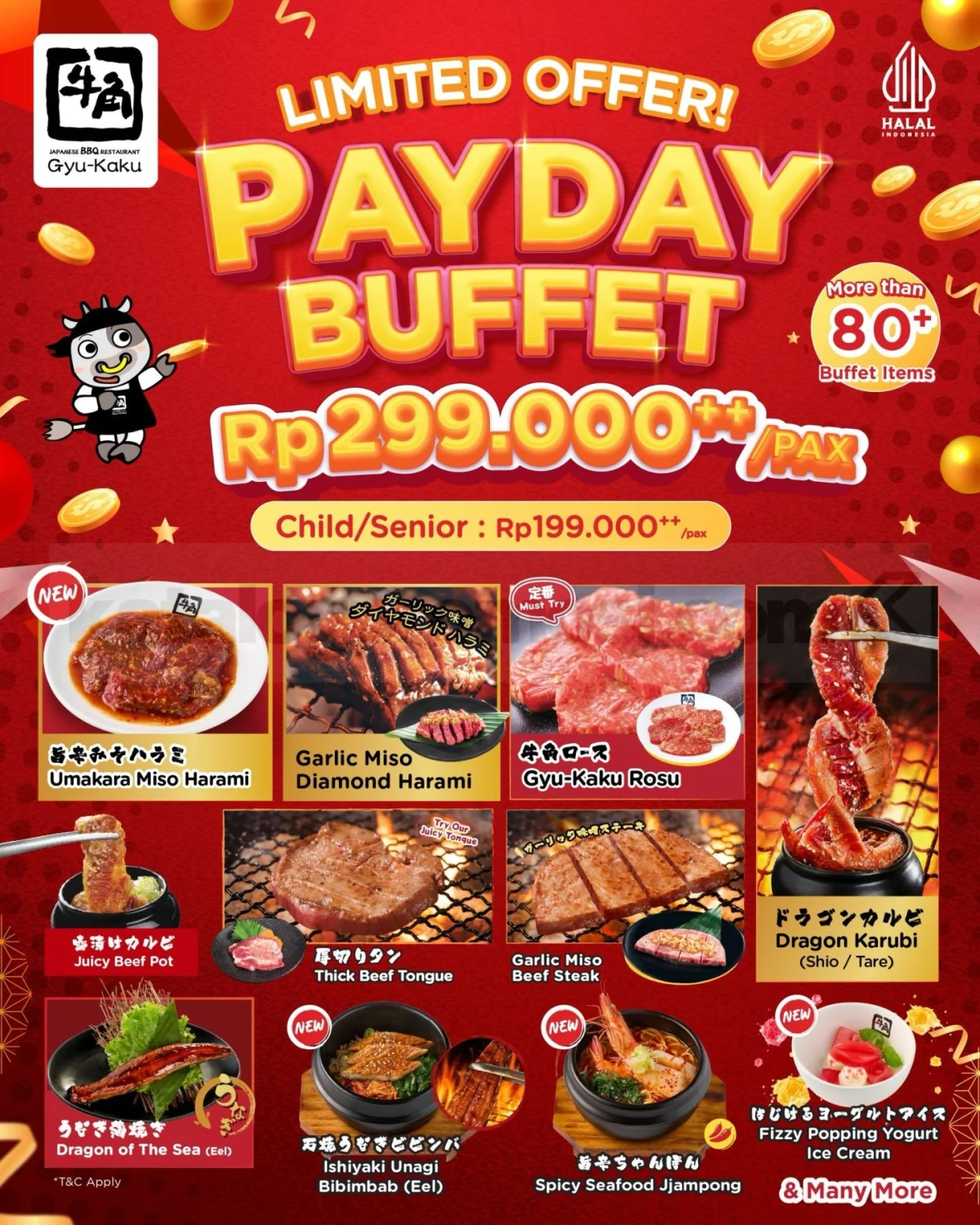 Promo Payday Buffet Gyu-Kaku: Nikmati Daging Premium Mulai Rp 199.000++
