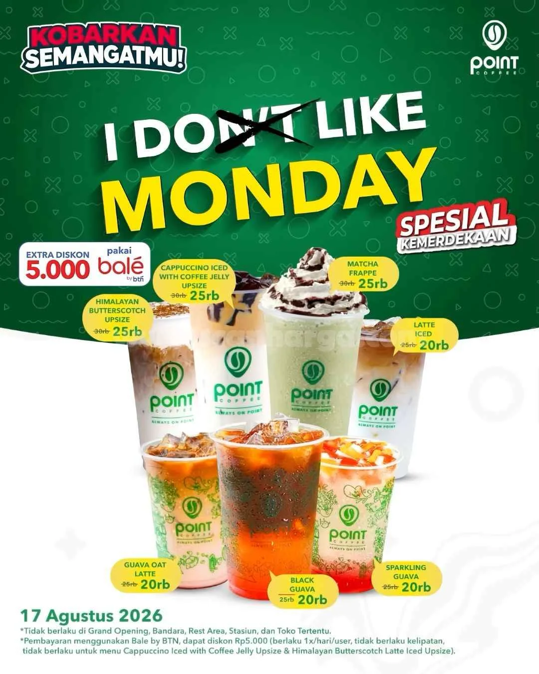 Promo Point Coffee: Senin Hemat Mulai 20 Ribu!
