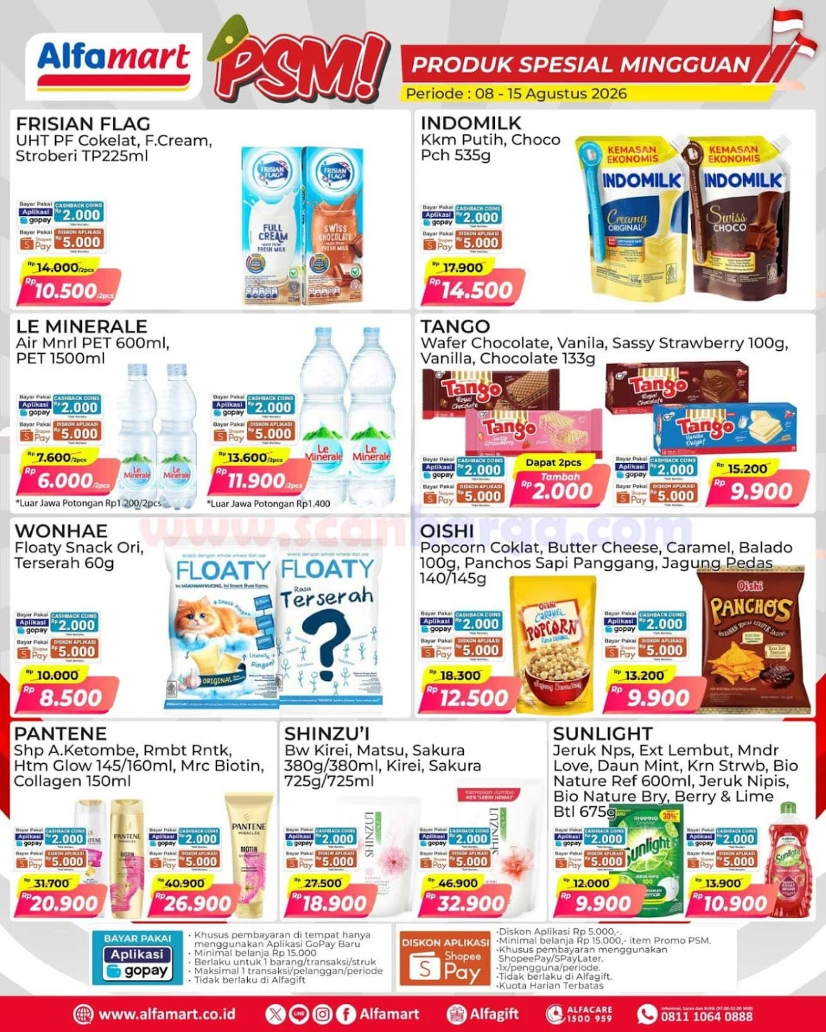 Promo PSM Alfamart 8-15 Agustus 2026: Hemat Belanja Mingguan