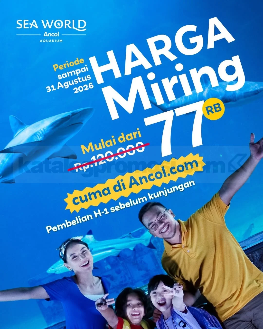 Promo Sea World Ancol: Liburan Bawah Laut Hemat Mulai Rp 77 Ribu Hingga 2026