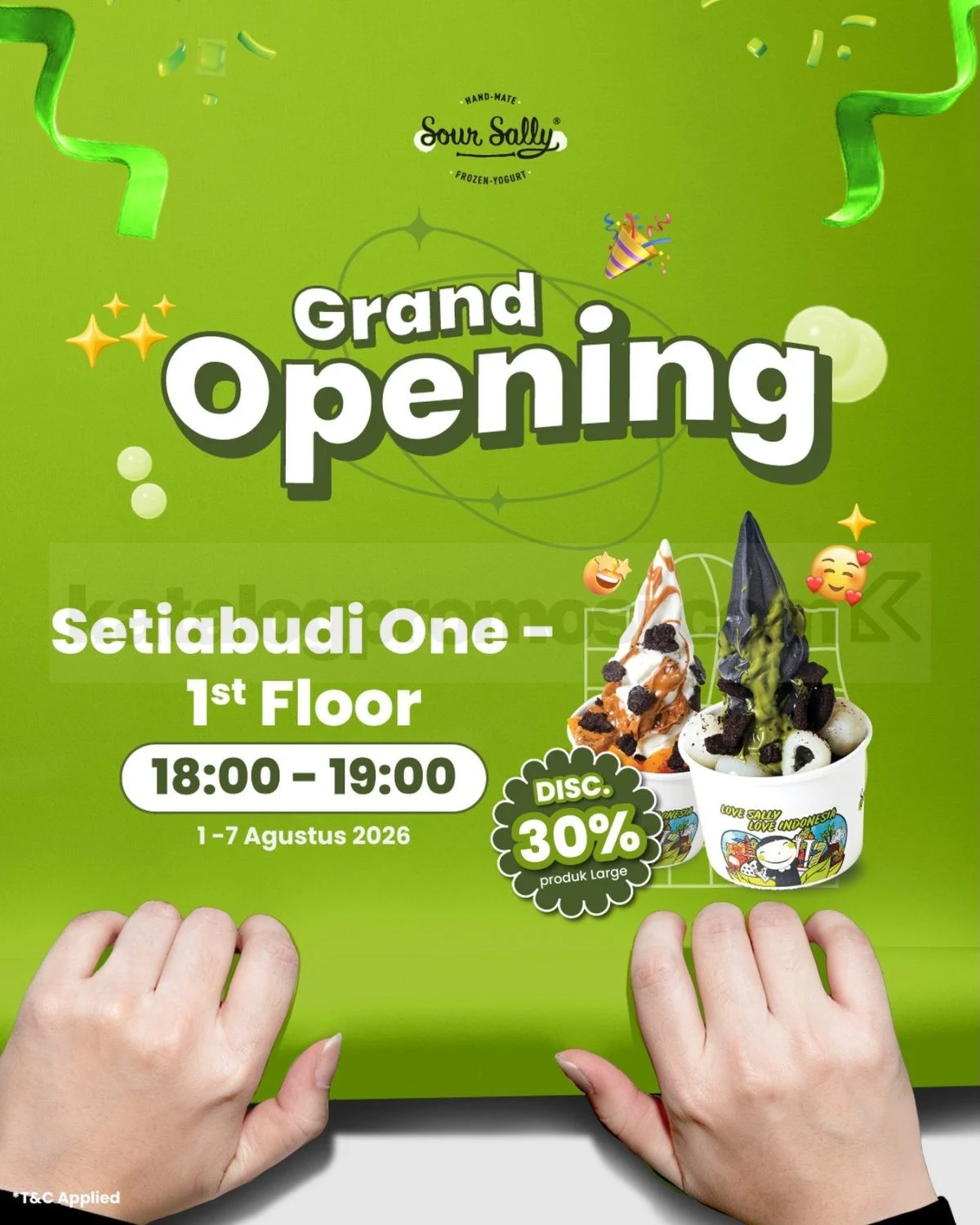Promo Sour Sally Setiabudi One: Diskon 30% Large Cup!