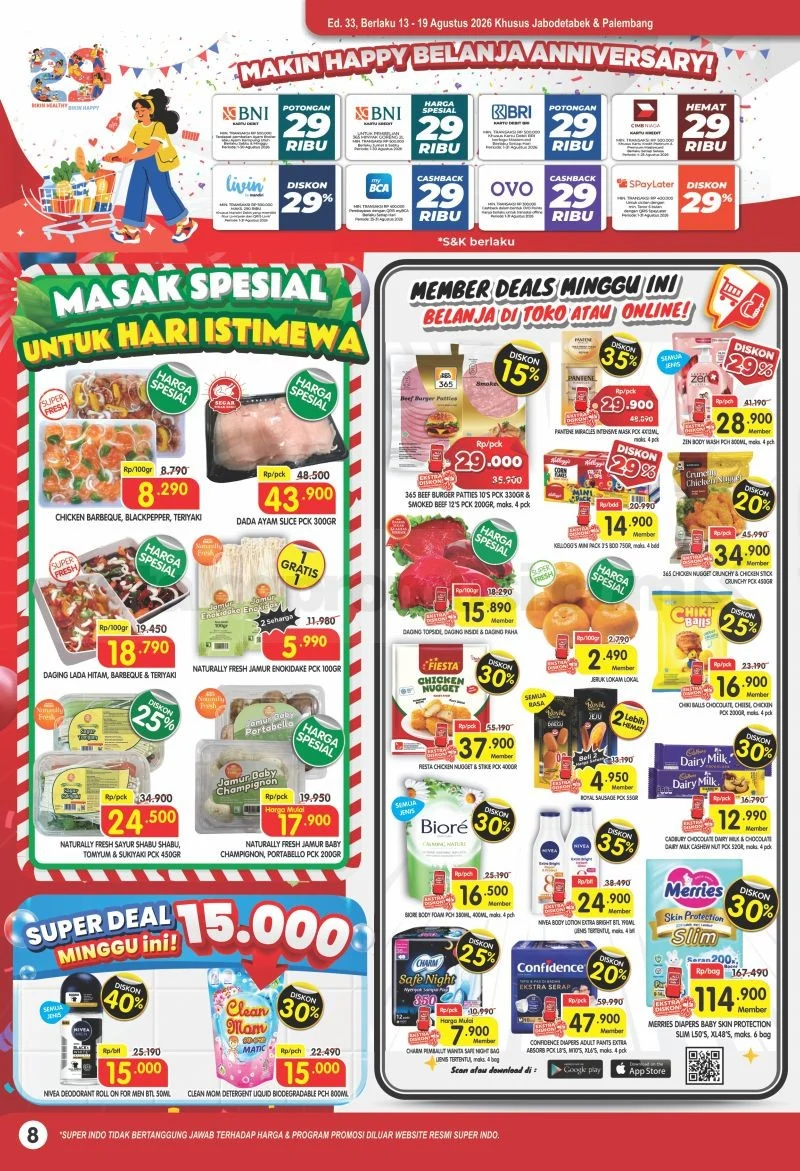 Promo Superindo: Belanja Hemat 13-19 Agustus 2026
