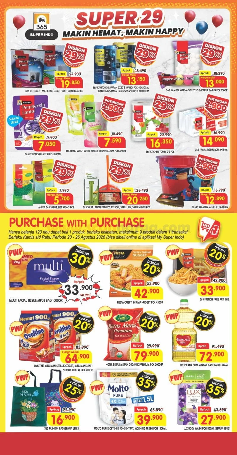 Promo Superindo: Katalog Hemat 20-26 Agustus 2026