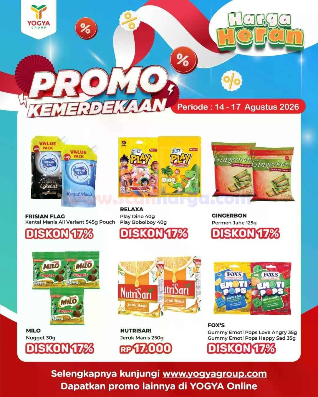 Promo Toserba Yogya: Diskon Spesial Akhir Pekan 14-17 Agustus 2026