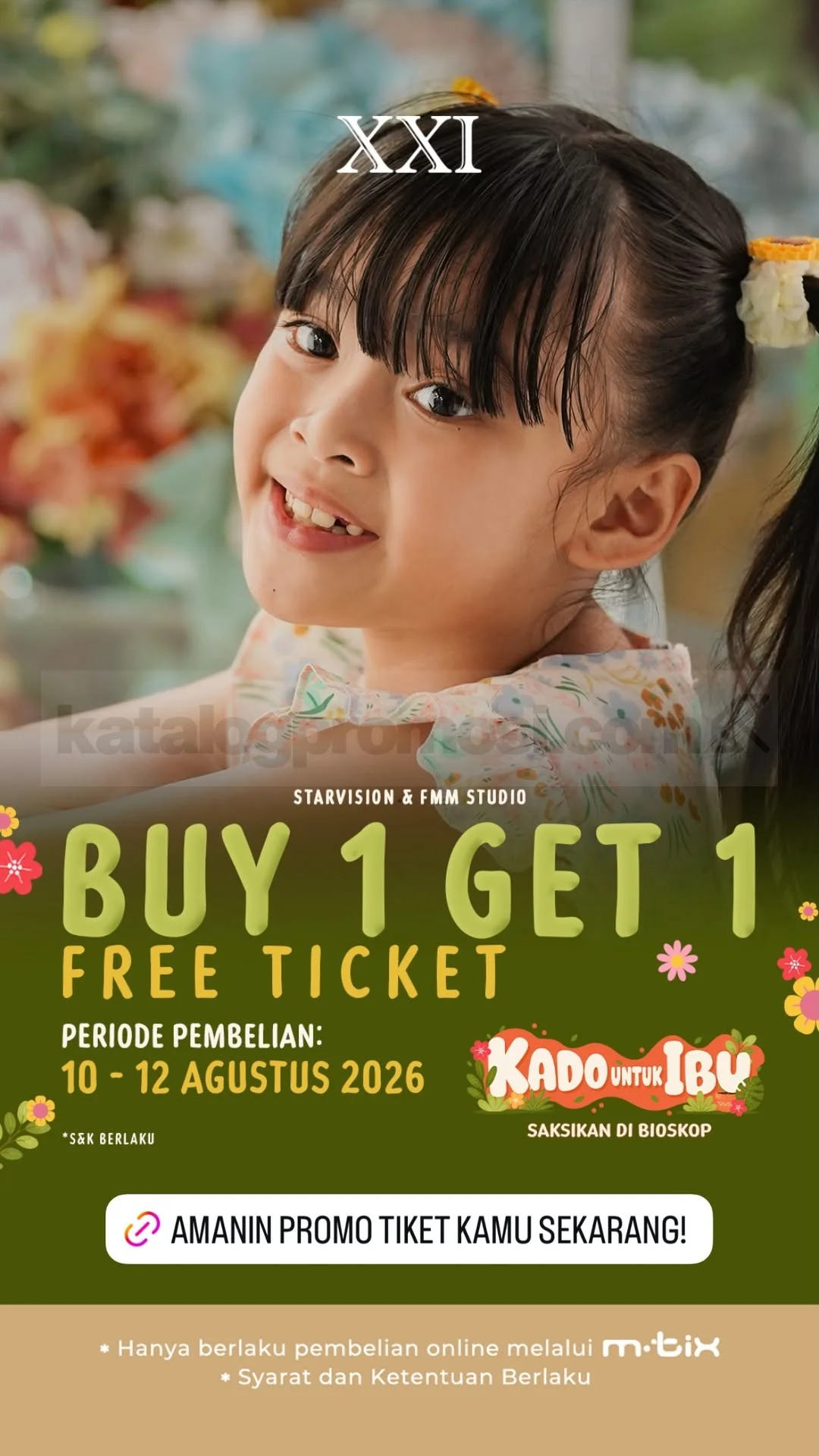 Promo XXI: Tiket Gratis Film Kado Untuk Ibu Spesial Agustus