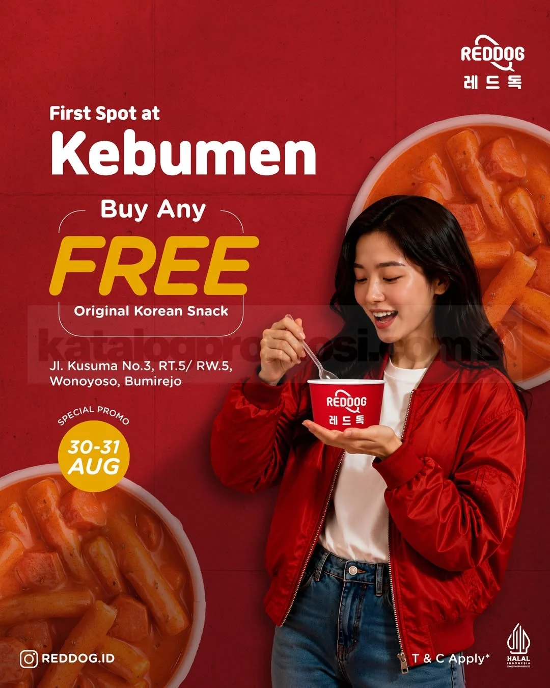 Reddog Kebumen: Grand Opening, Gratis Korean Snack!