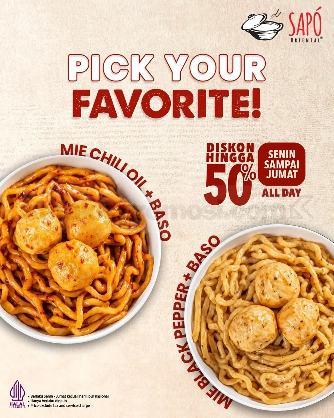 Sapo Oriental: Diskon 50% Menu Mie Favorit Mulai 10 Ribu!