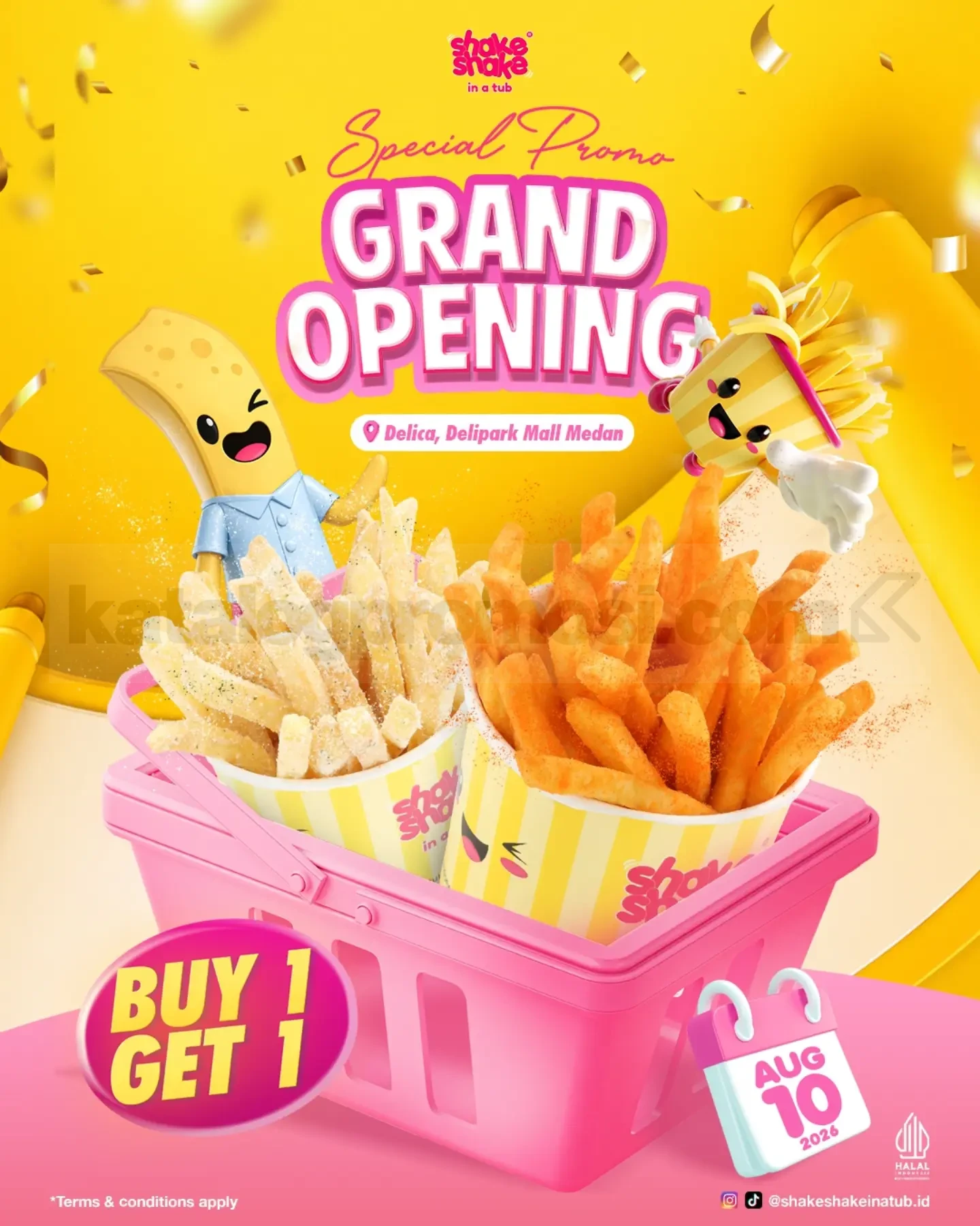 Shake Shake Delipark Medan: Grand Opening Buy 1 Get 1