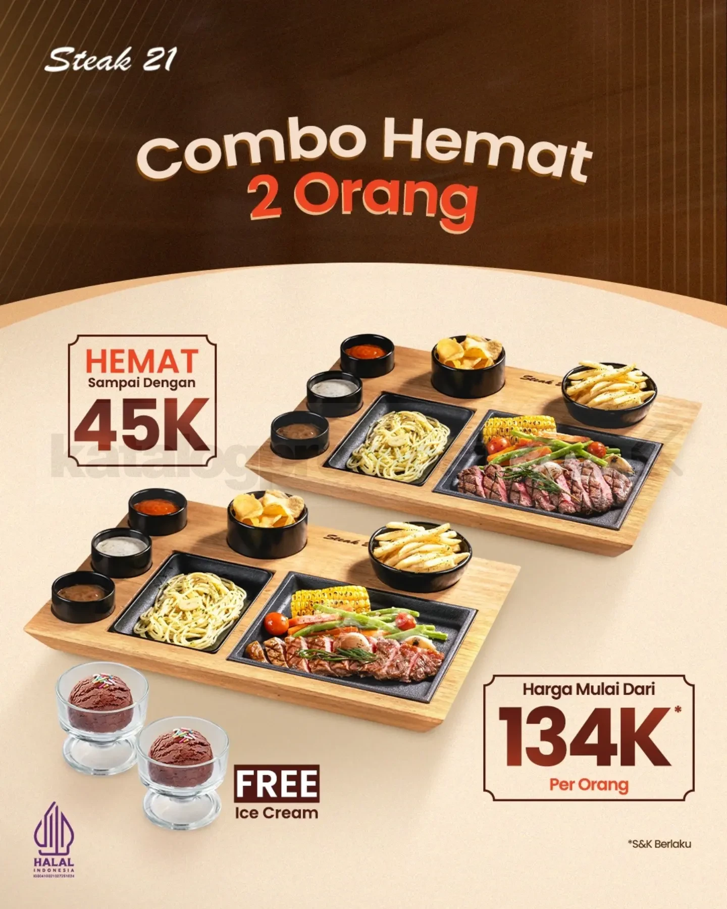 Steak 21 Plaza Festival: Promo Combo & VIP Room Baru!