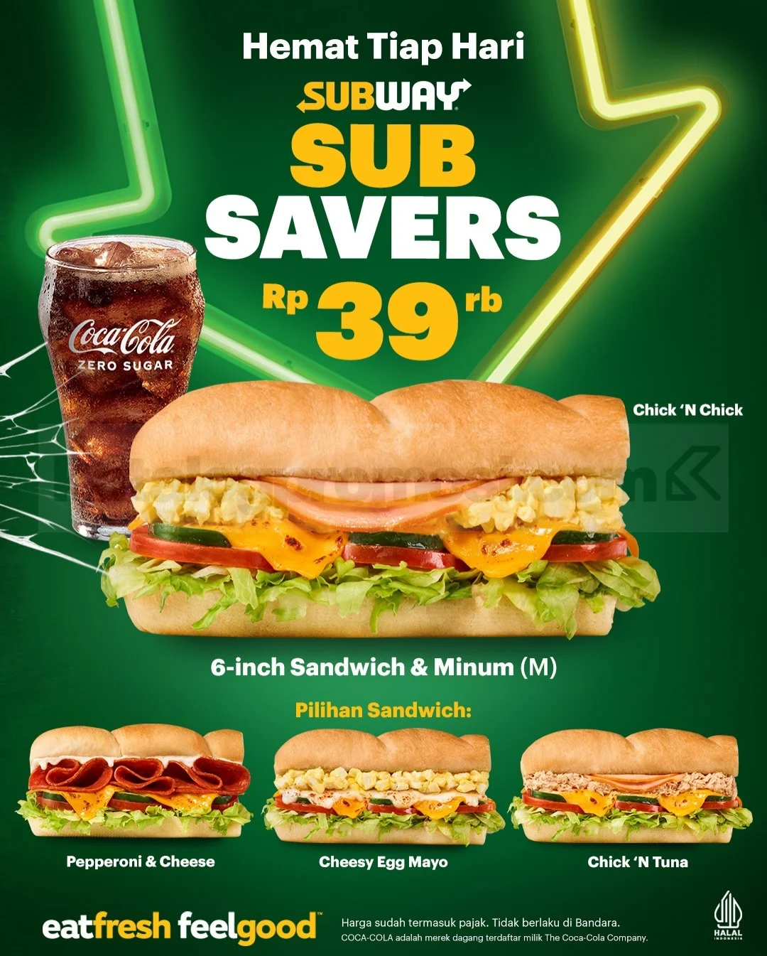 Subway Tawarkan Paket Hemat Rp39 Ribu: Sandwich & Minuman