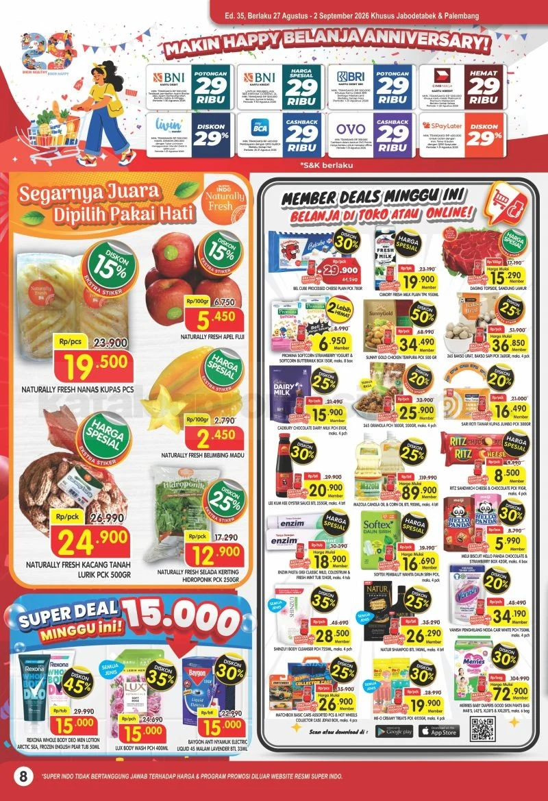 Superindo Promo Mingguan: Hemat Hingga 02 September 2026