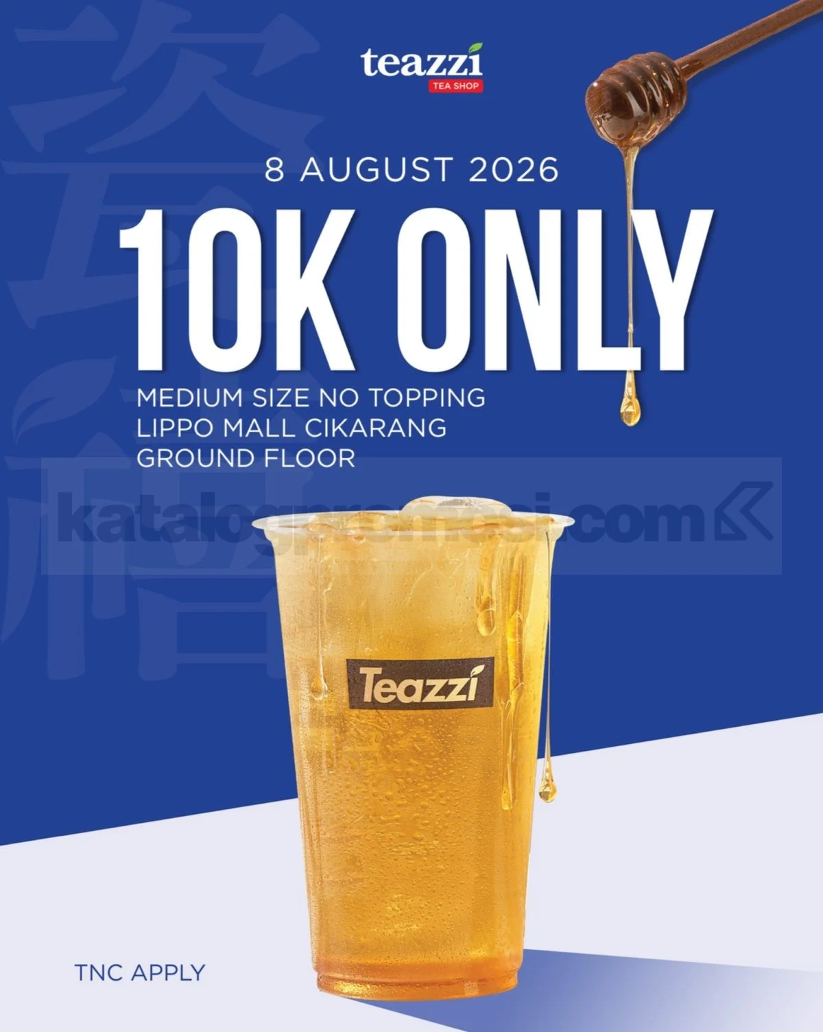 Teazzi Cikarang Grand Opening: Minuman Medium Hanya Rp 10.000!
