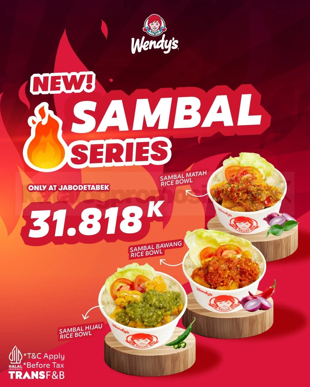 Wendy's Hadirkan Rice Bowl Pedas Nusantara, Cuma Rp 30.818!