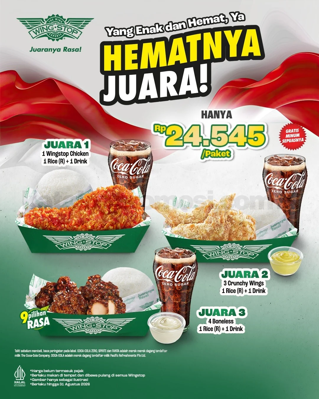 Wingstop: Promo Hematnya Juara Hingga 2026, Mulai Rp 24.545!