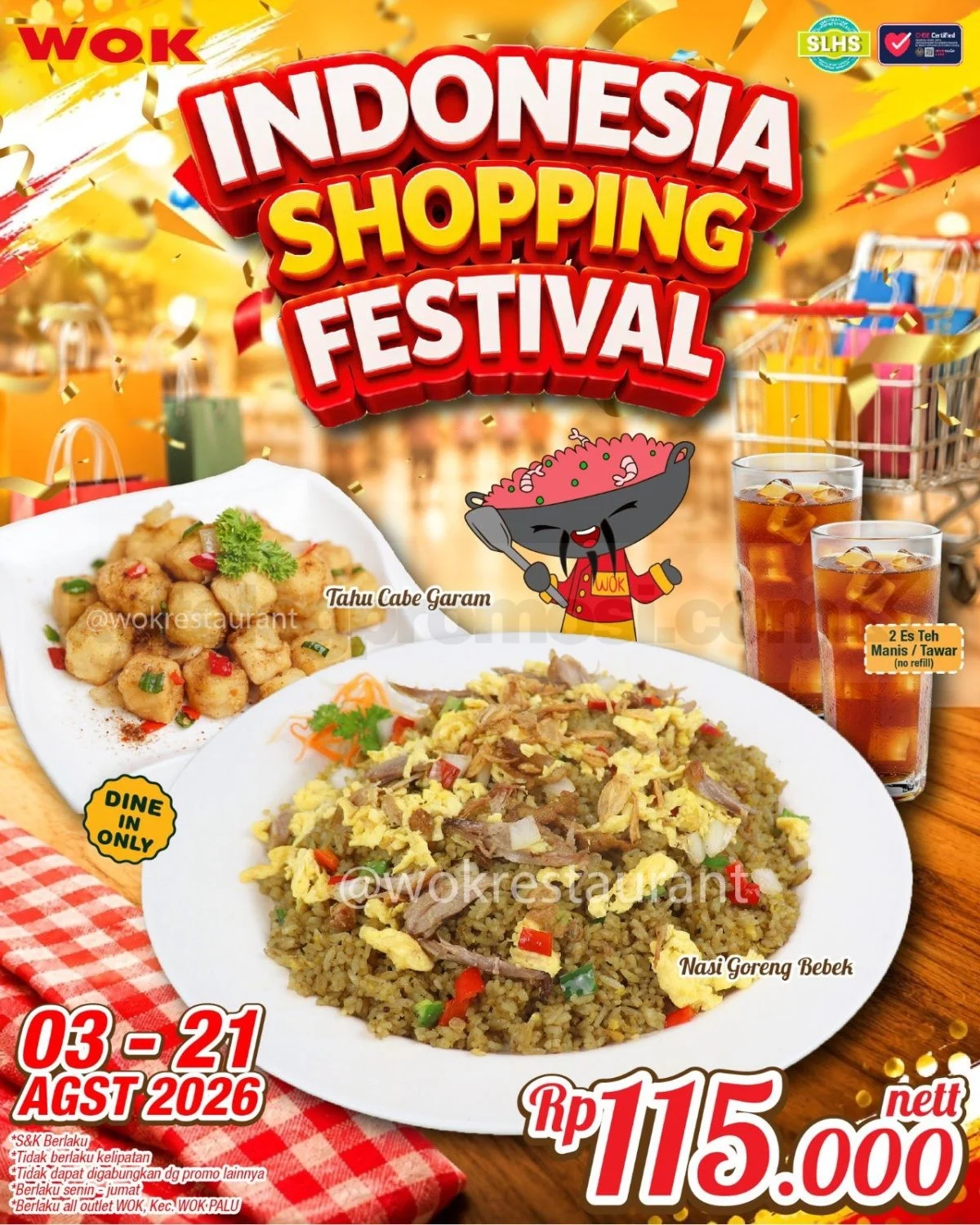 WOK Tawarkan Paket Hemat Nasi Goreng Bebek Rp115 Ribu