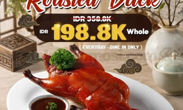 x o resto tawarkan bebek panggang spesial rp 198 800