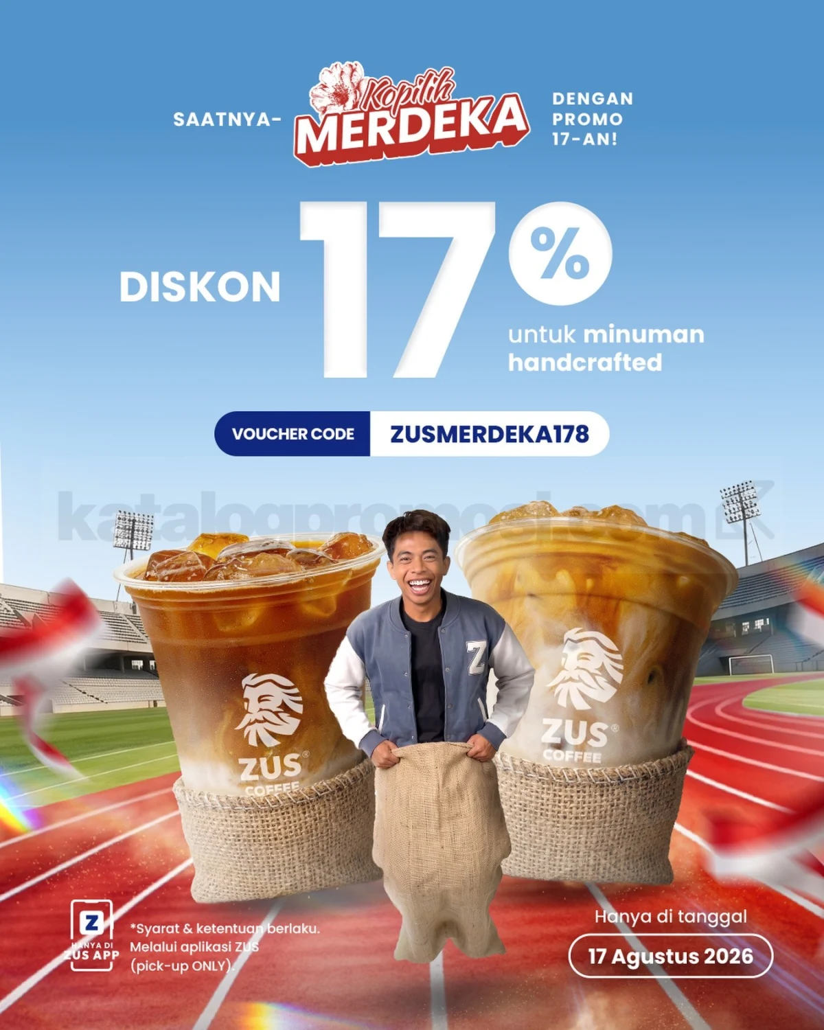 ZUS Coffee: Diskon 17% Spesial 17 Agustus di 2 Gerai Pilihan