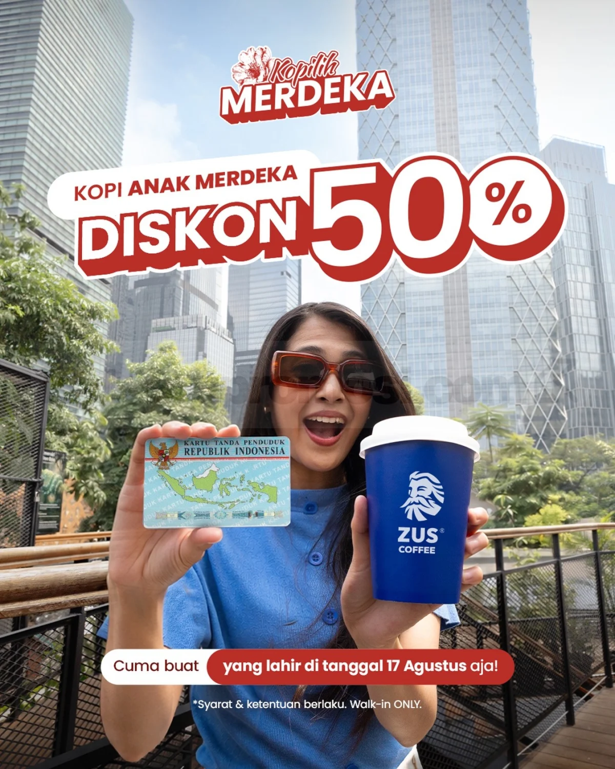 ZUS Coffee: Diskon 50% Spesial Kemerdekaan untuk Kelahiran 17 Agustus