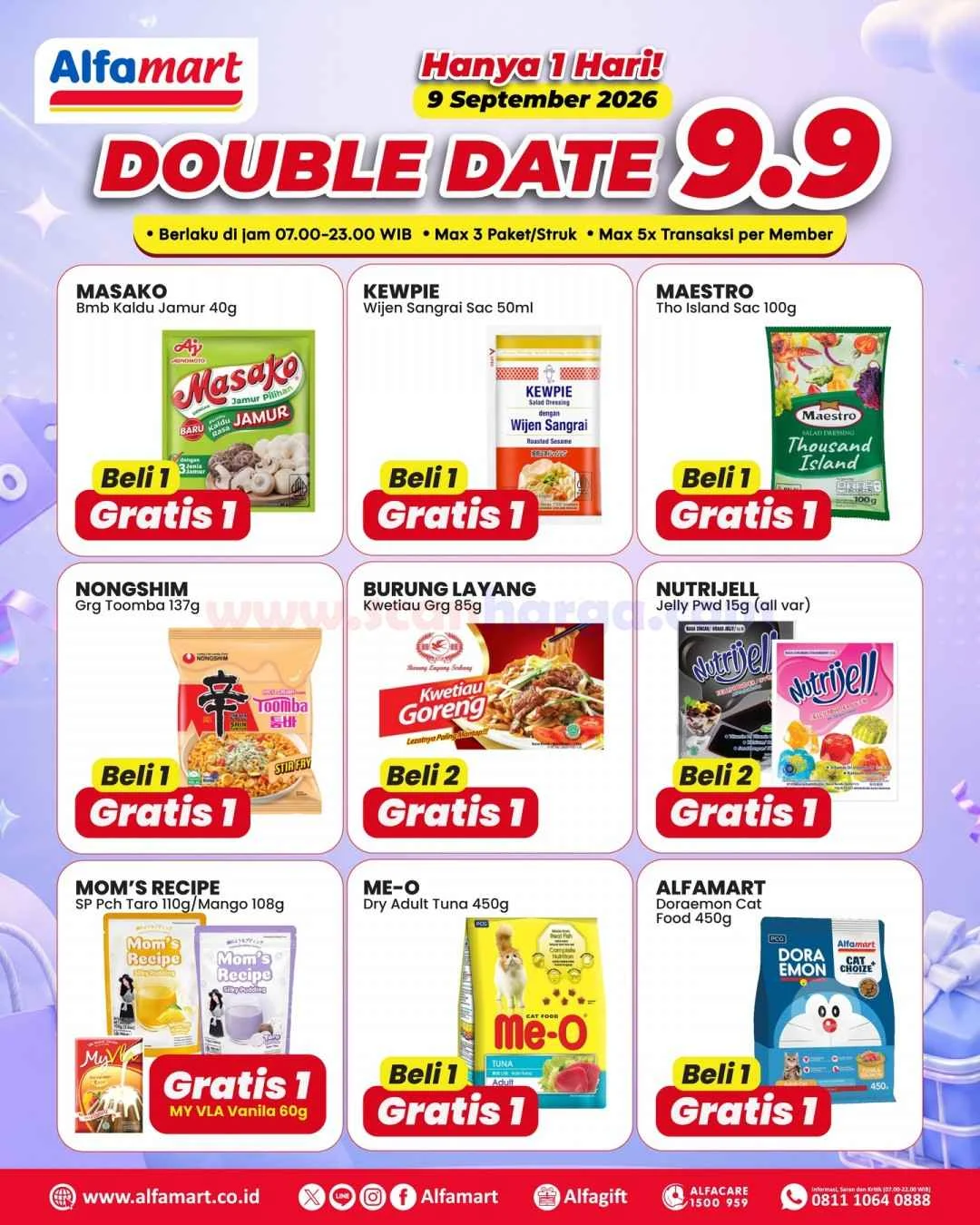 Alfamart 9.9: Gebyar Promo Beli 1 Gratis 1 & Diskon Spesial