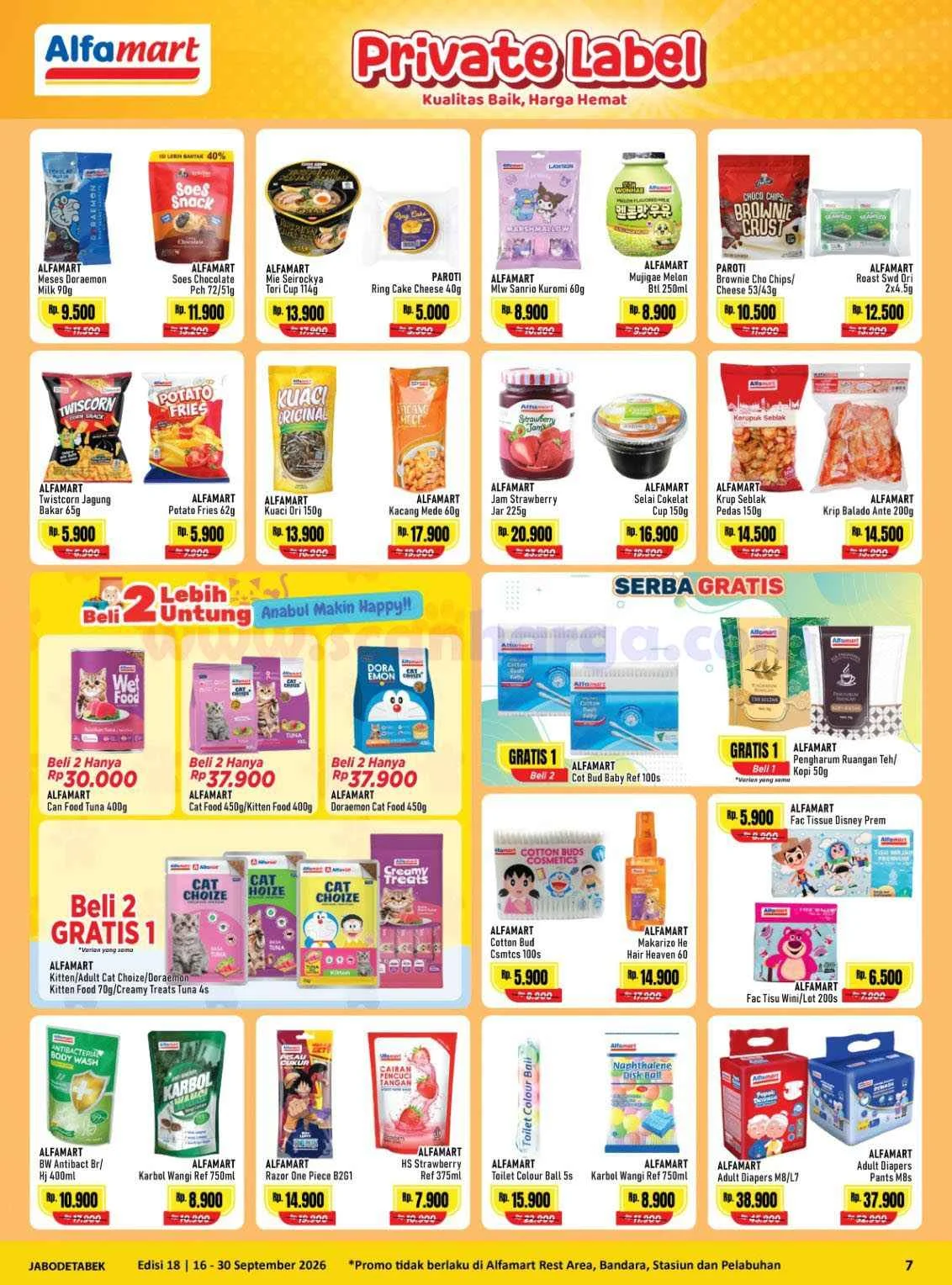 Alfamart Gelar Promo Spektakuler 16-30 September 2026