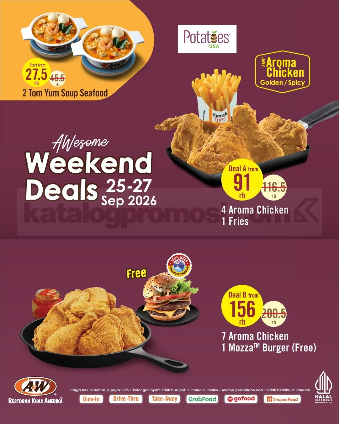 A&W Sajikan Weekend Deals Spesial 25-27 September 2026
