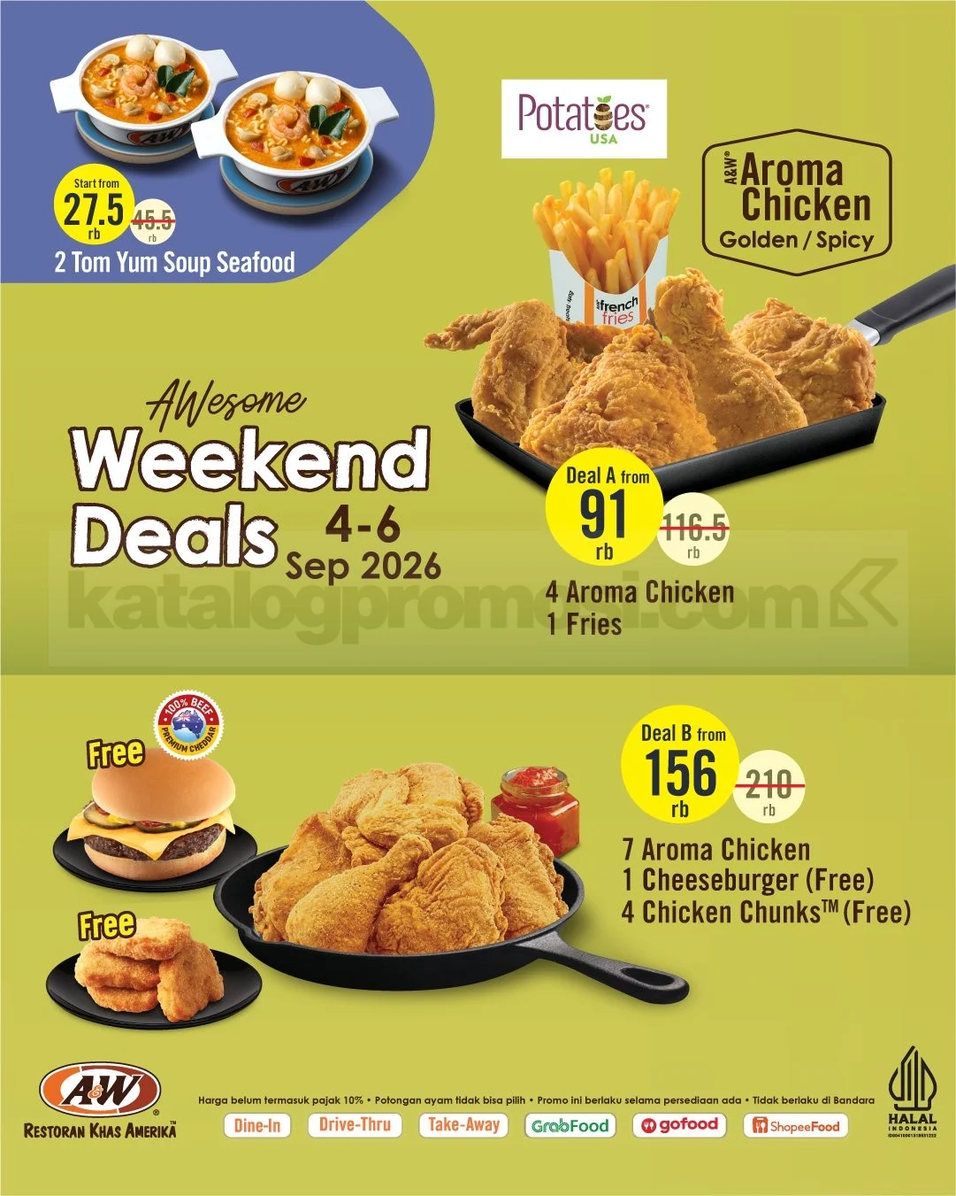 A&W Tawarkan Weekend Deals Hemat 4-6 September 2026