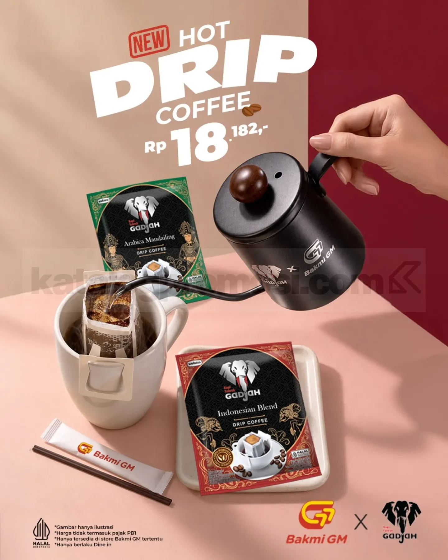 Bakmi GM Tawarkan Hot Drip Coffee Rp18.182, Kolaborasi Spesial