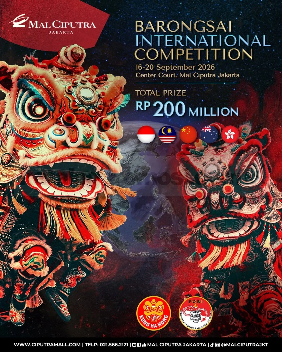 Barongsai Internasional di Jakarta, Rebut Hadiah Rp 200 Juta