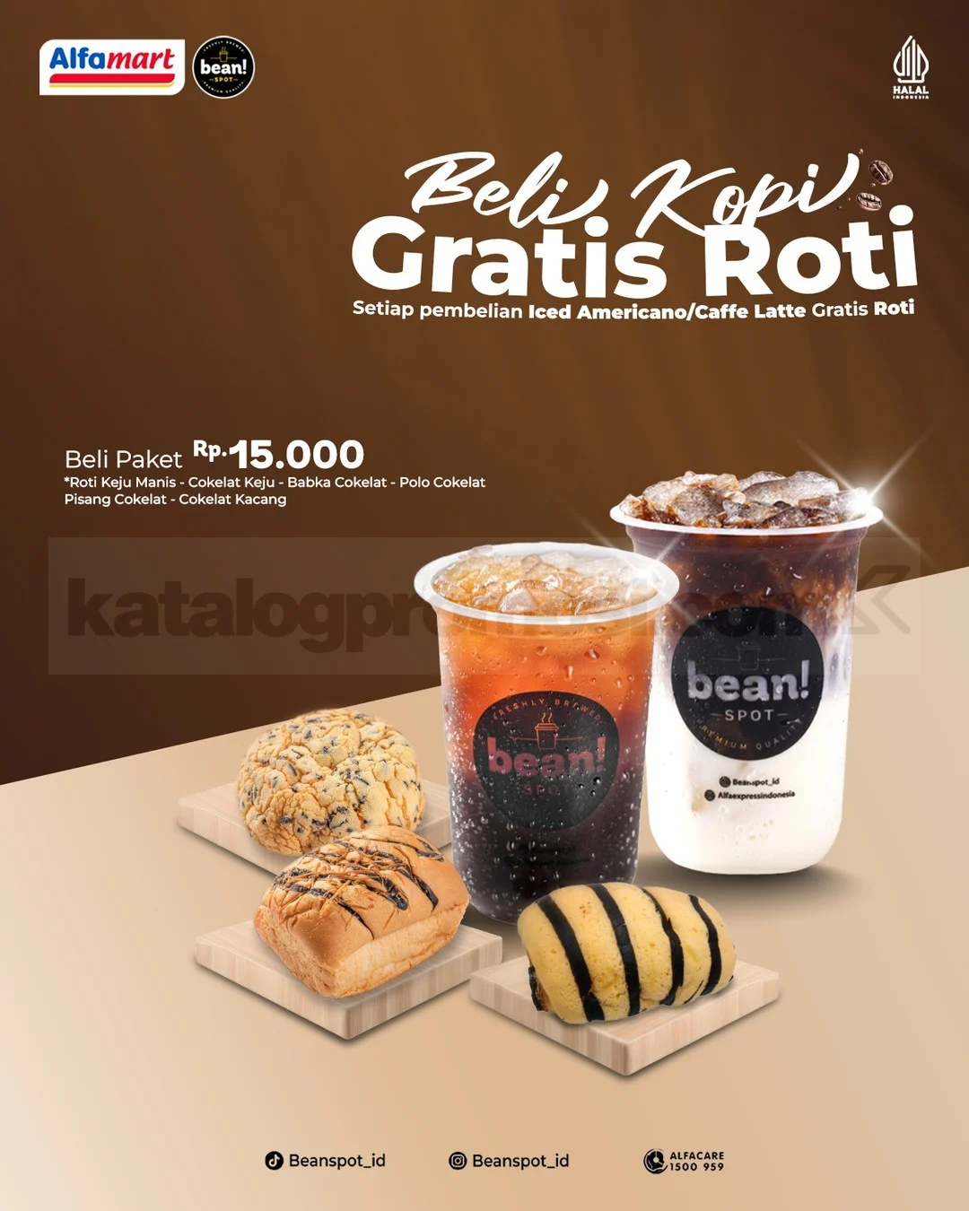 Bean Spot Alfamart: Kopi & Roti Rp15.000 Sepanjang September 2026