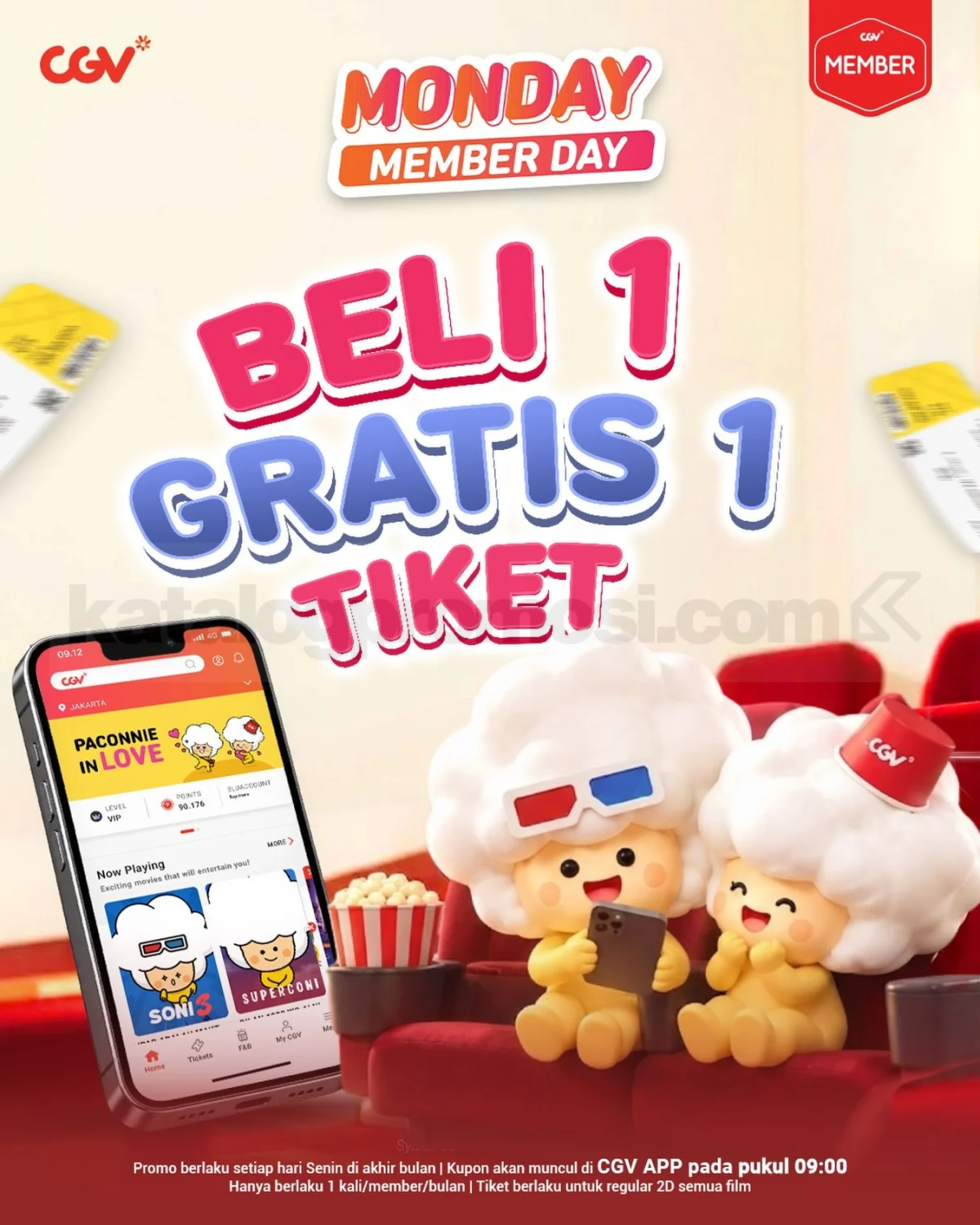 CGV Tawarkan Promo Beli 1 Gratis 1 Tiket di 28 September 2026