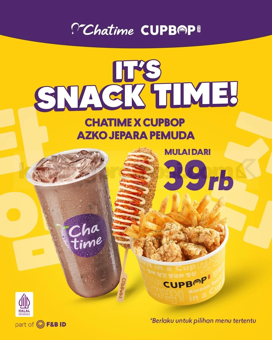 Chatime Jepara Hadir: Beli 2 Gratis 1 & Paket Hemat Snack
