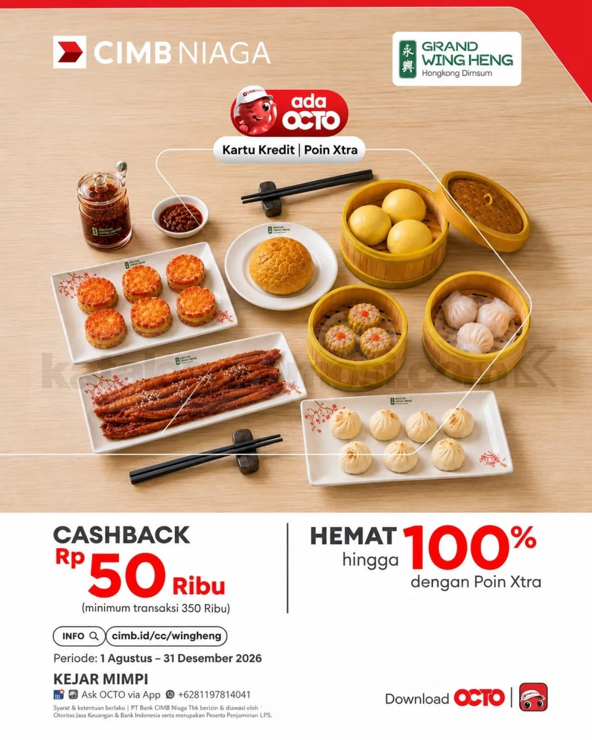 CIMB Niaga: Cashback & Poin Xtra di Grand Wingheng Hingga Akhir 2026