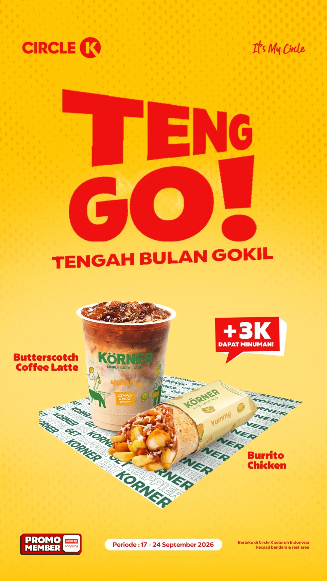 Circle K: Kopi Latte Murah Bareng Burrito Chicken