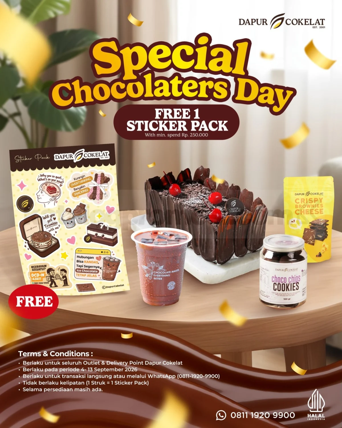Dapur Cokelat: Sticker Pack Gratis Chocolaters Day!