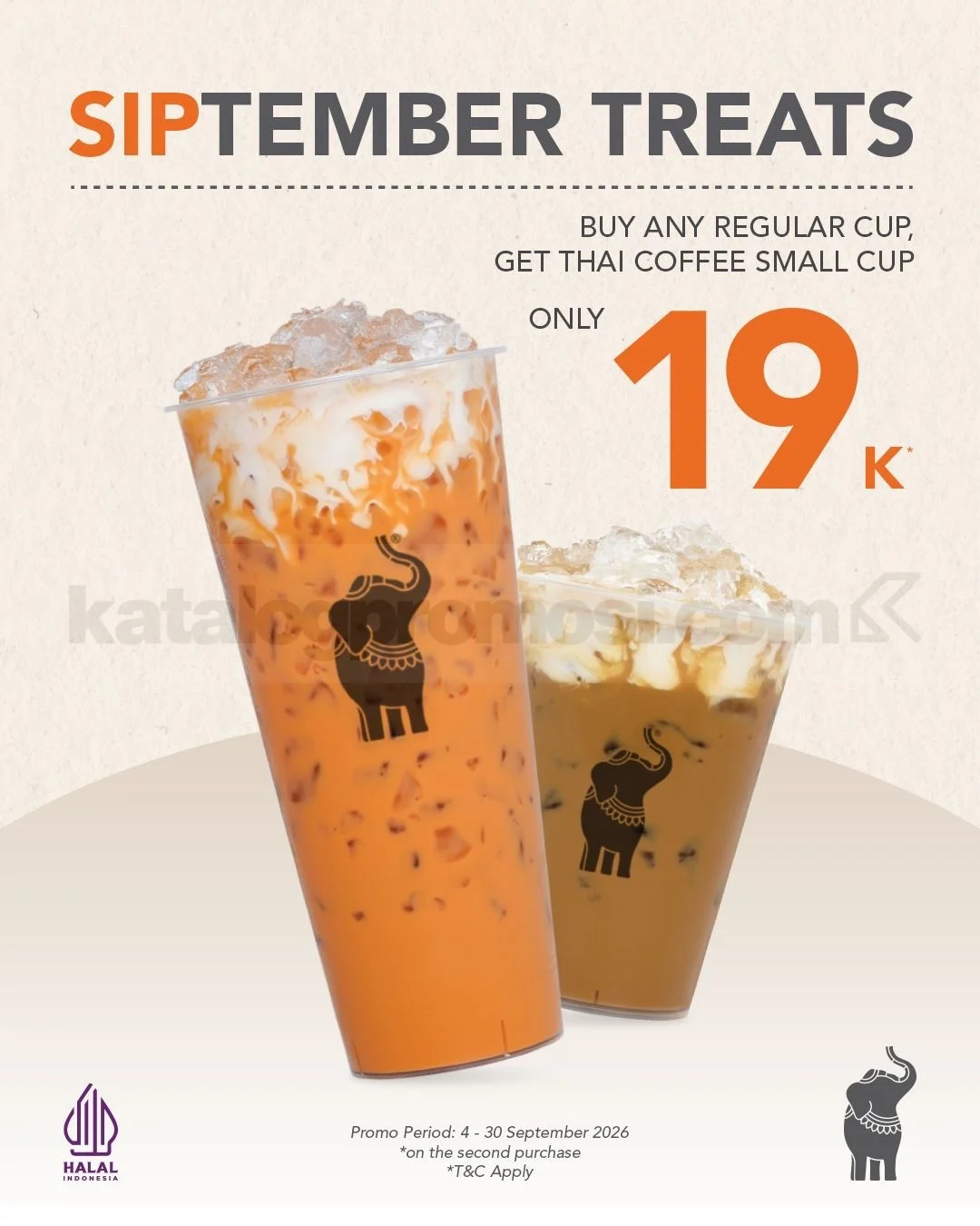 Dum Dum Thai Drinks: Thai Coffee Hemat September Ini!