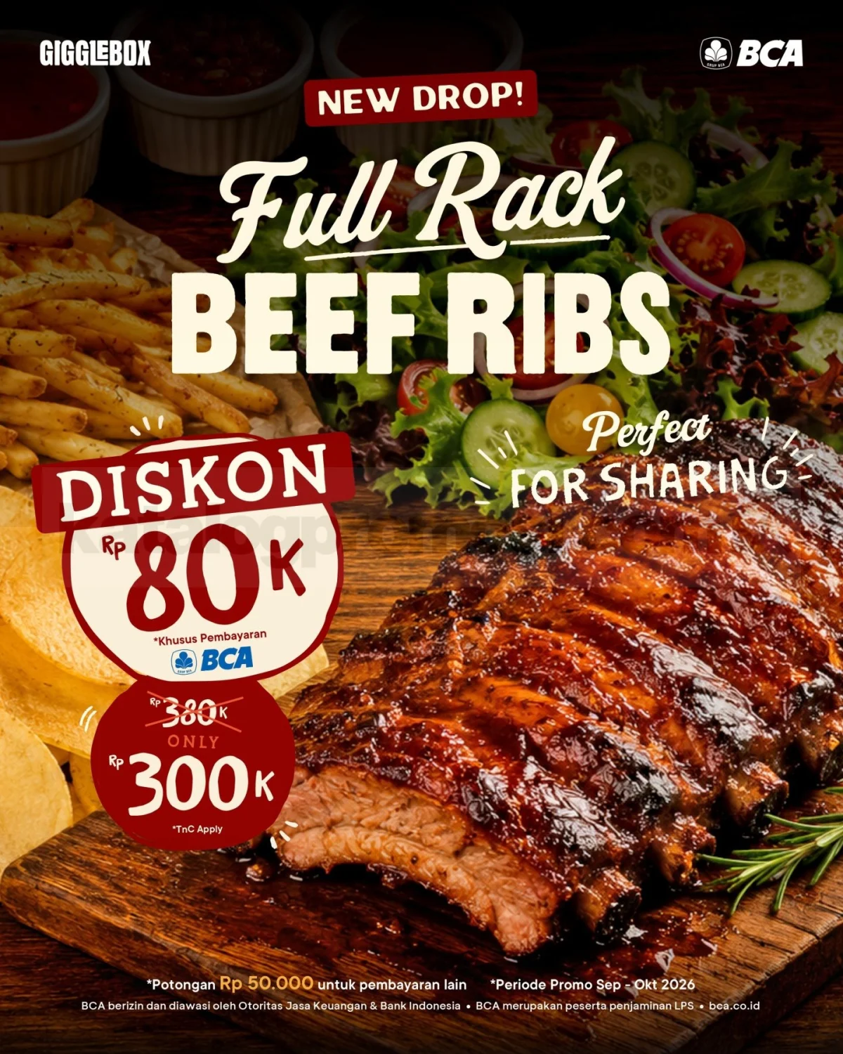 GiggleBox: Beef Ribs Spesial, Diskon Hingga Rp80.000!