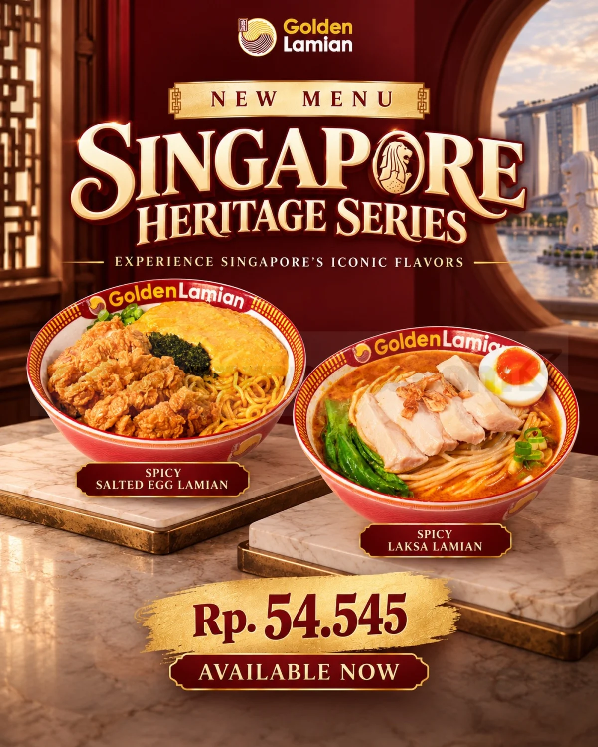 Golden Lamian Hadirkan Sensasi Singapura Rp54.545