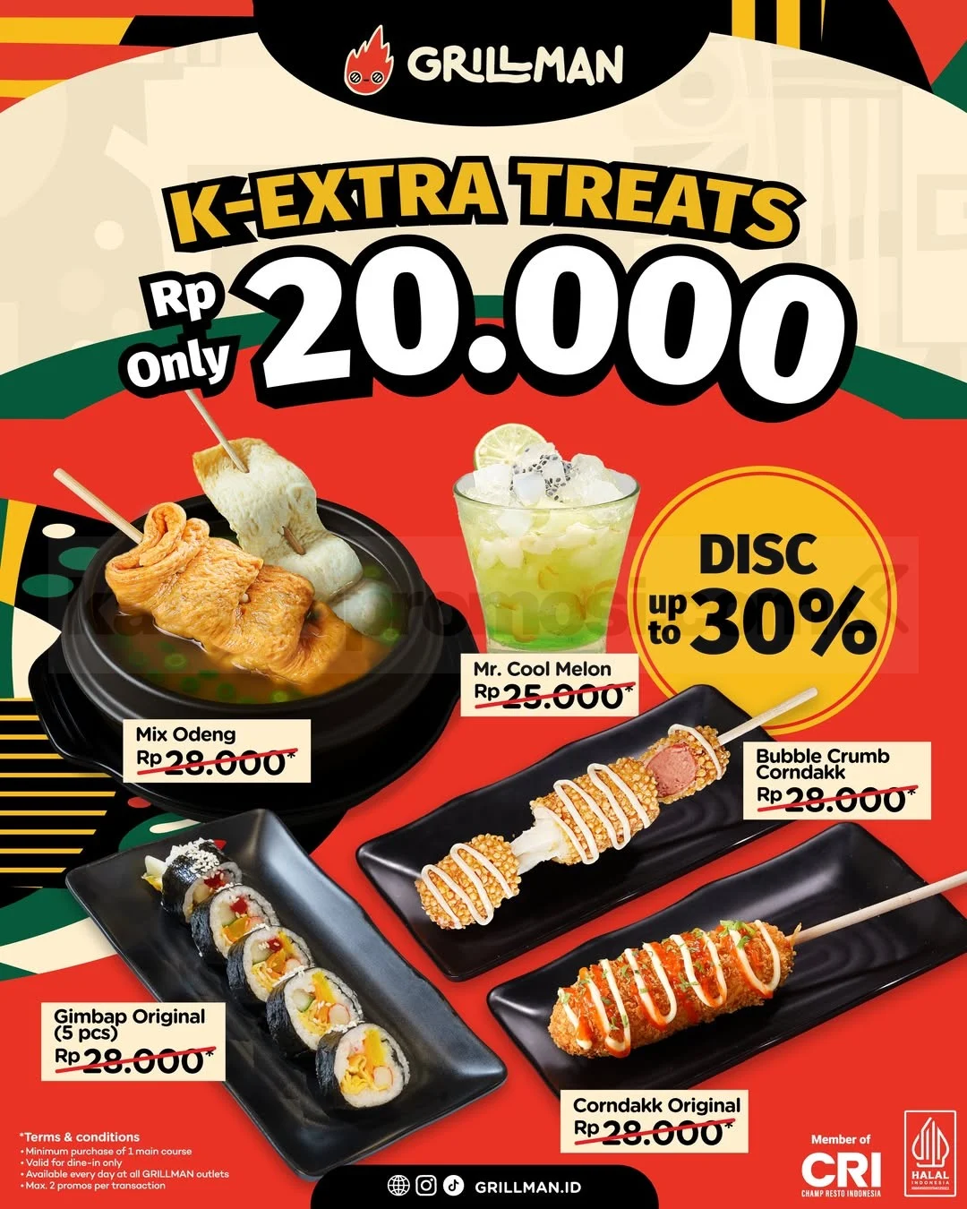 Grillman Tawarkan K-Extra Treats Spesial: Nikmati Lezatnya Mulai Rp20.000