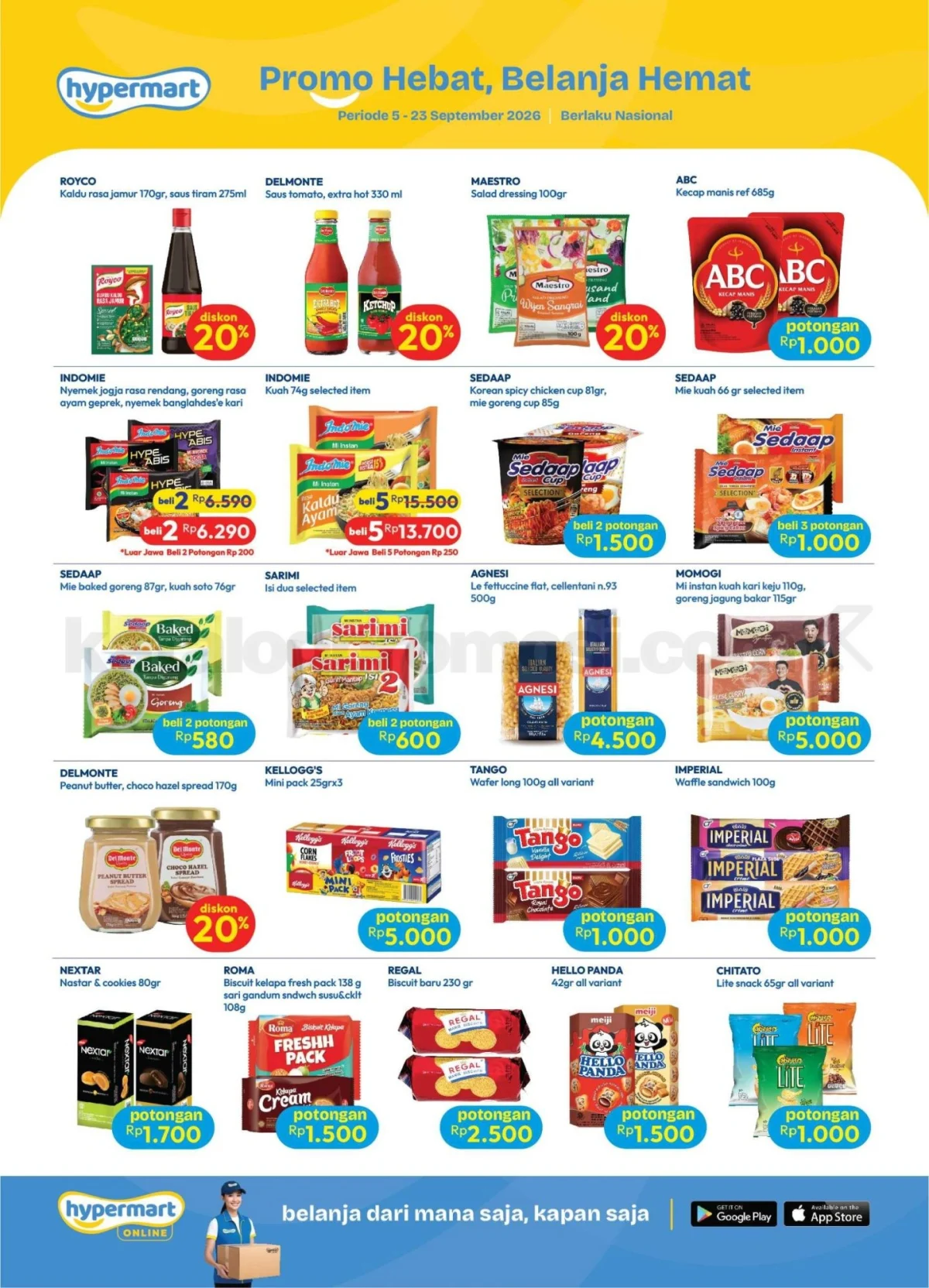 Hypermart Gelar Promo Akhir September, Diskon Hingga 50%