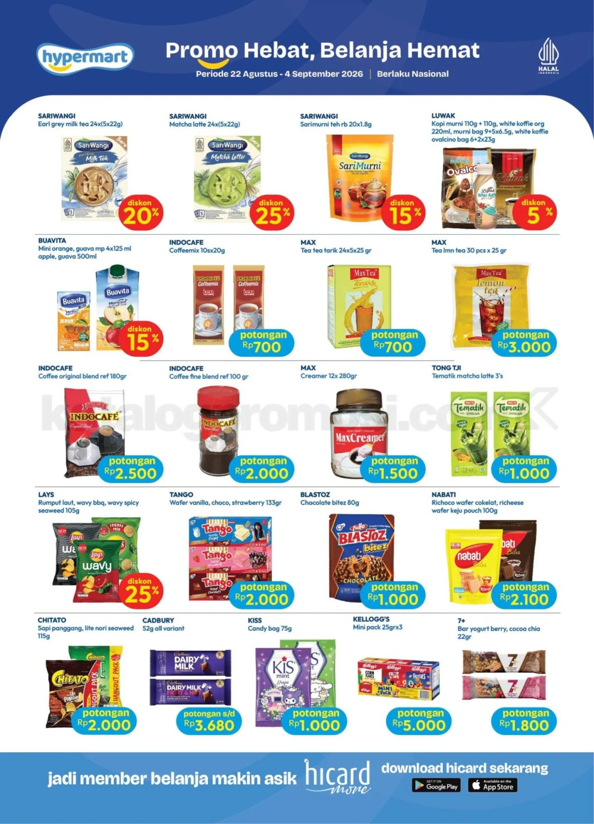 Hypermart: Promo Mingguan 22 Agustus - 4 September 2026!