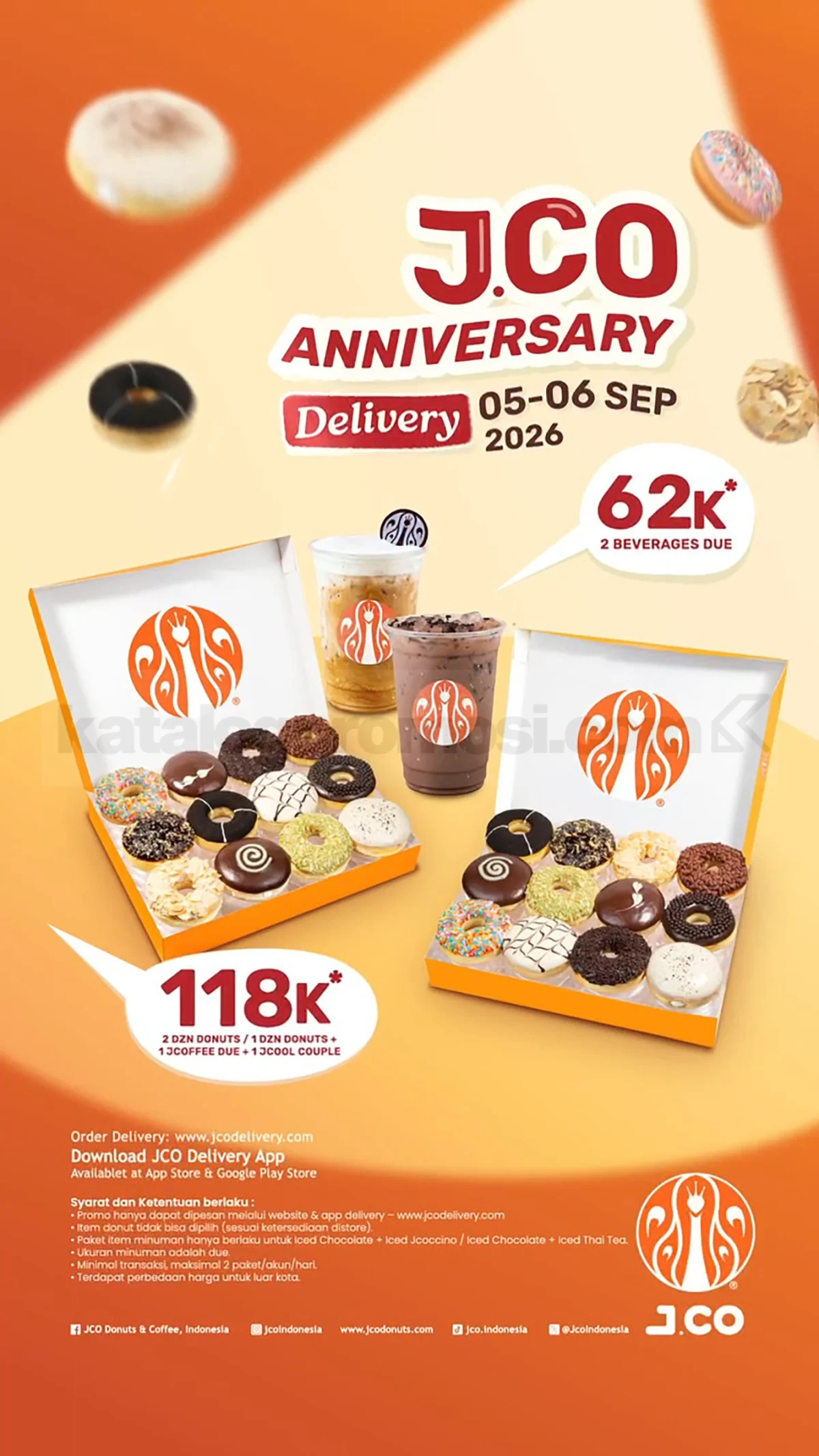 JCO Anniversary Diperpanjang: Donat & Minuman Spesial 5-6 Sept 2026