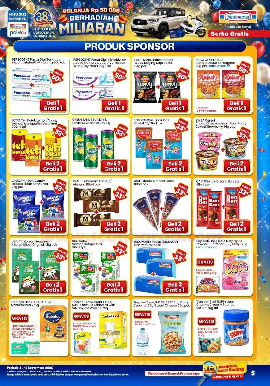 Katalog Indomaret Super Hemat: Promo 3-16 September 2026