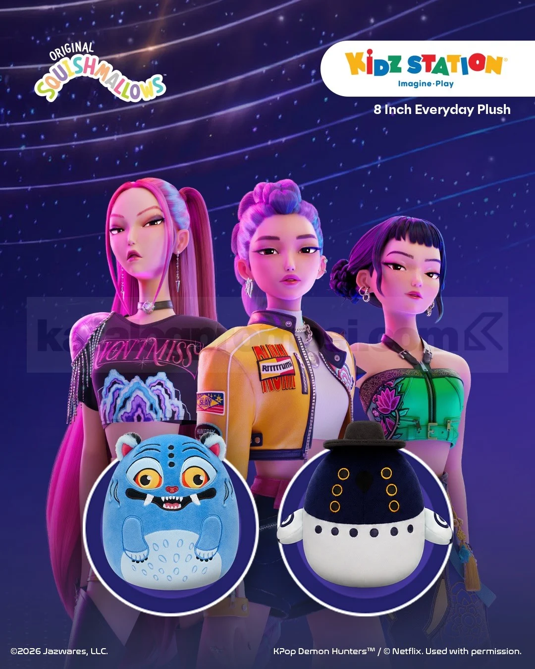 KPop Demon Hunters x Squishmallows Hadir di Kidz Station, Koleksi Terbaru untuk Penggemar!