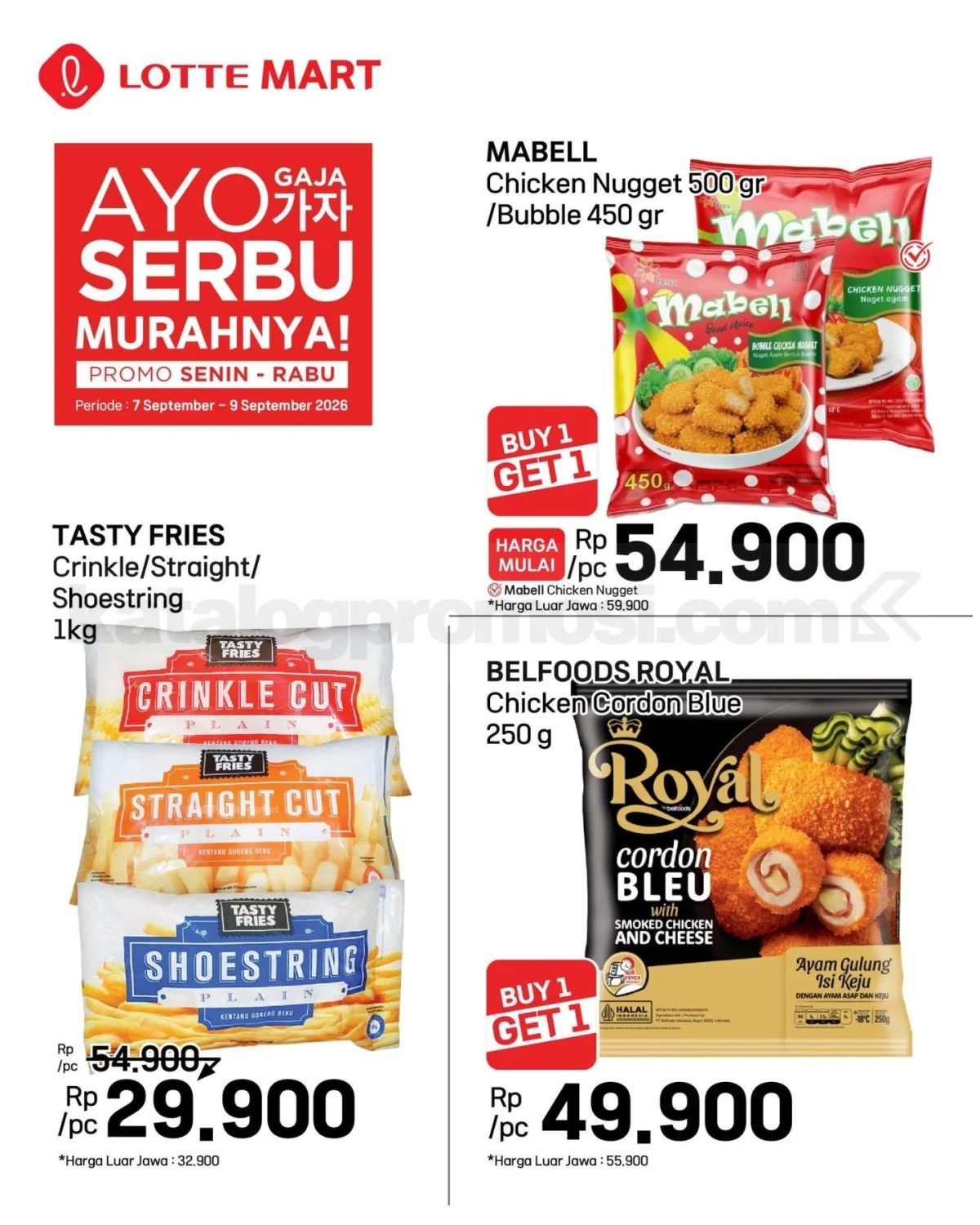 Lotte Mart Weekday Serbu: Diskon Melimpah 7-9 September 2026