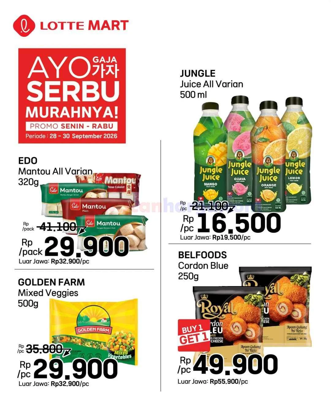 LOTTEMART SERBU Promo Weekday 28-30 Sept 2026 Hemat!