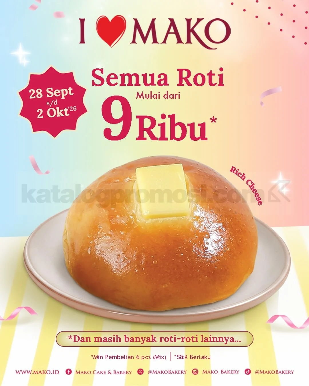 MAKO Festival: Roti, Cake, Cookies Mulai Rp 9.000!