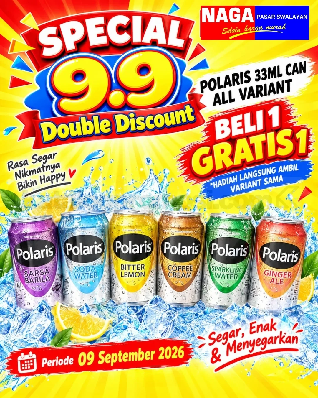 Naga Swalayan Gelar Promo 9.9 Double Discount 9 September 2026