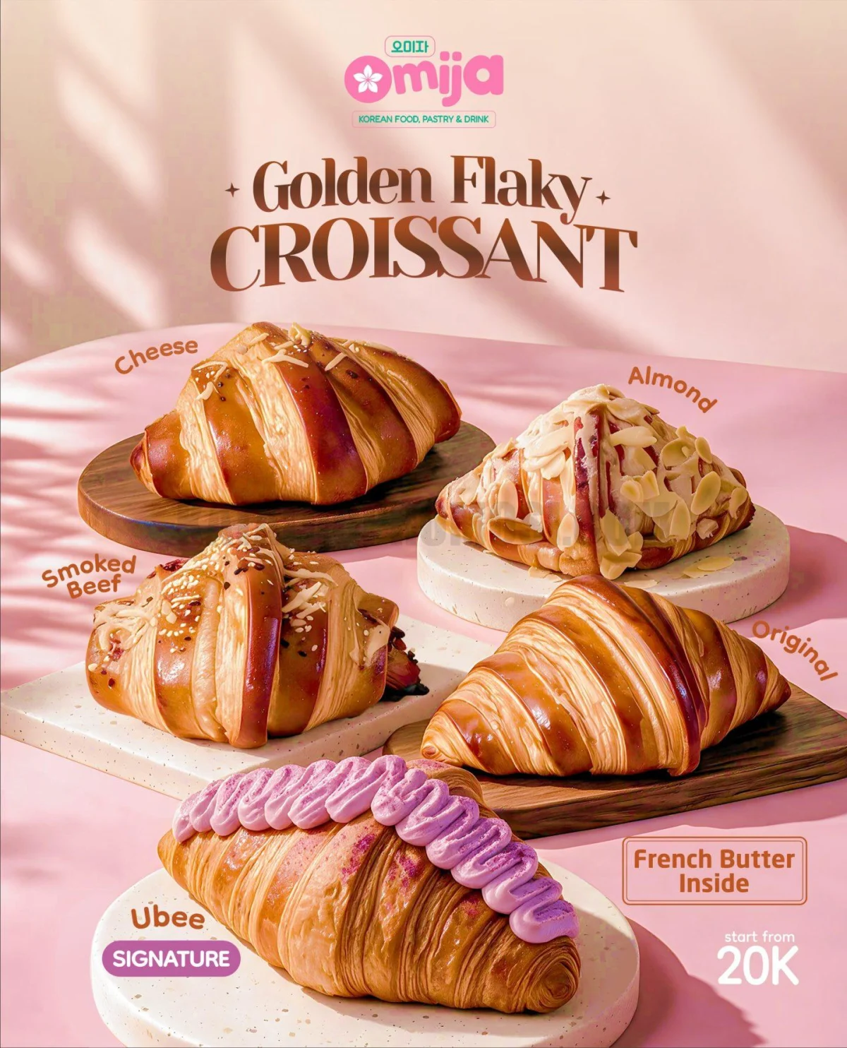 Omija Hadirkan Croissant Premium Rp20.000 di 3 Mall