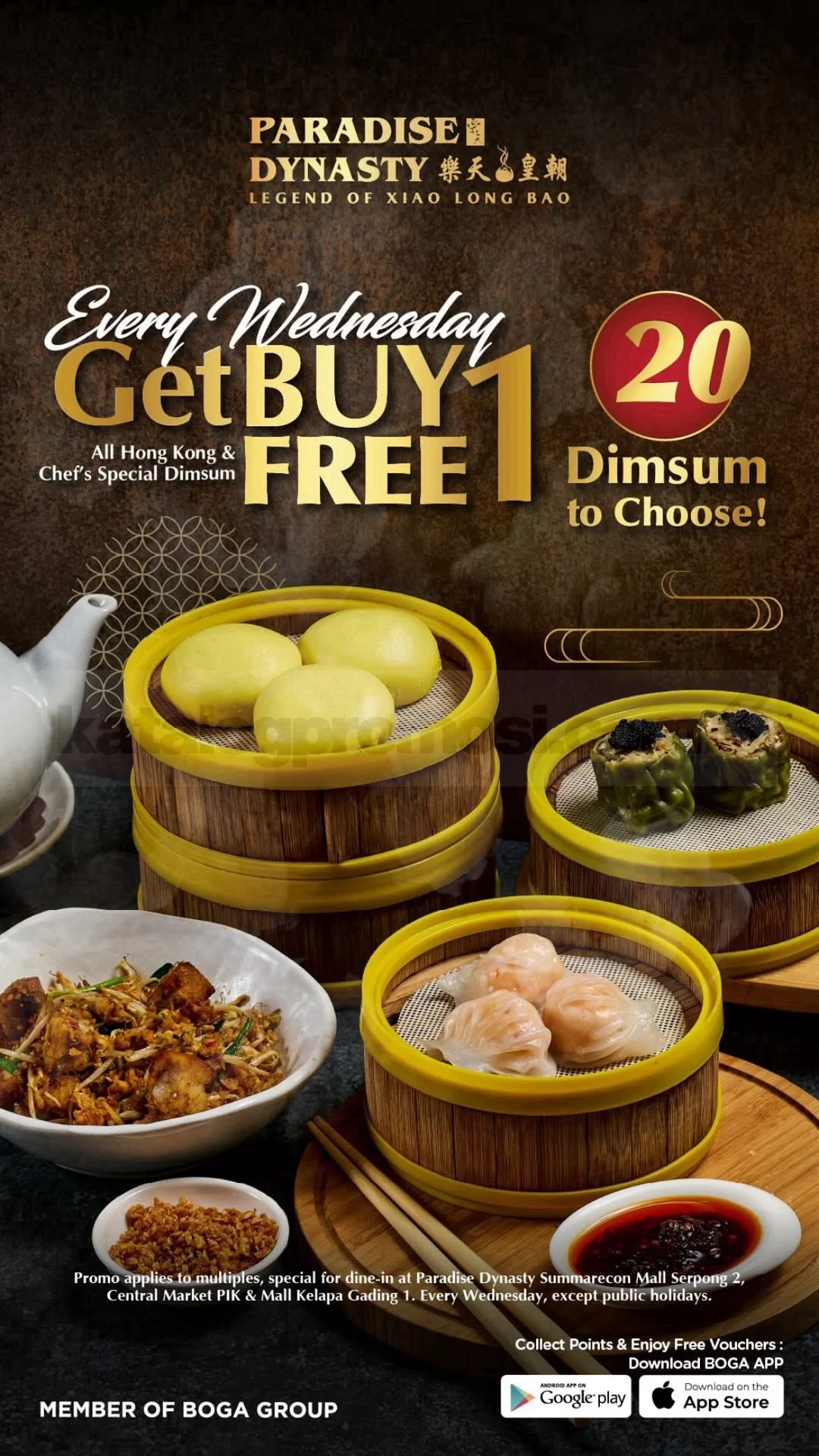 Paradise Dynasty: Dimsum Buy 1 Get 1 Tiap Rabu!