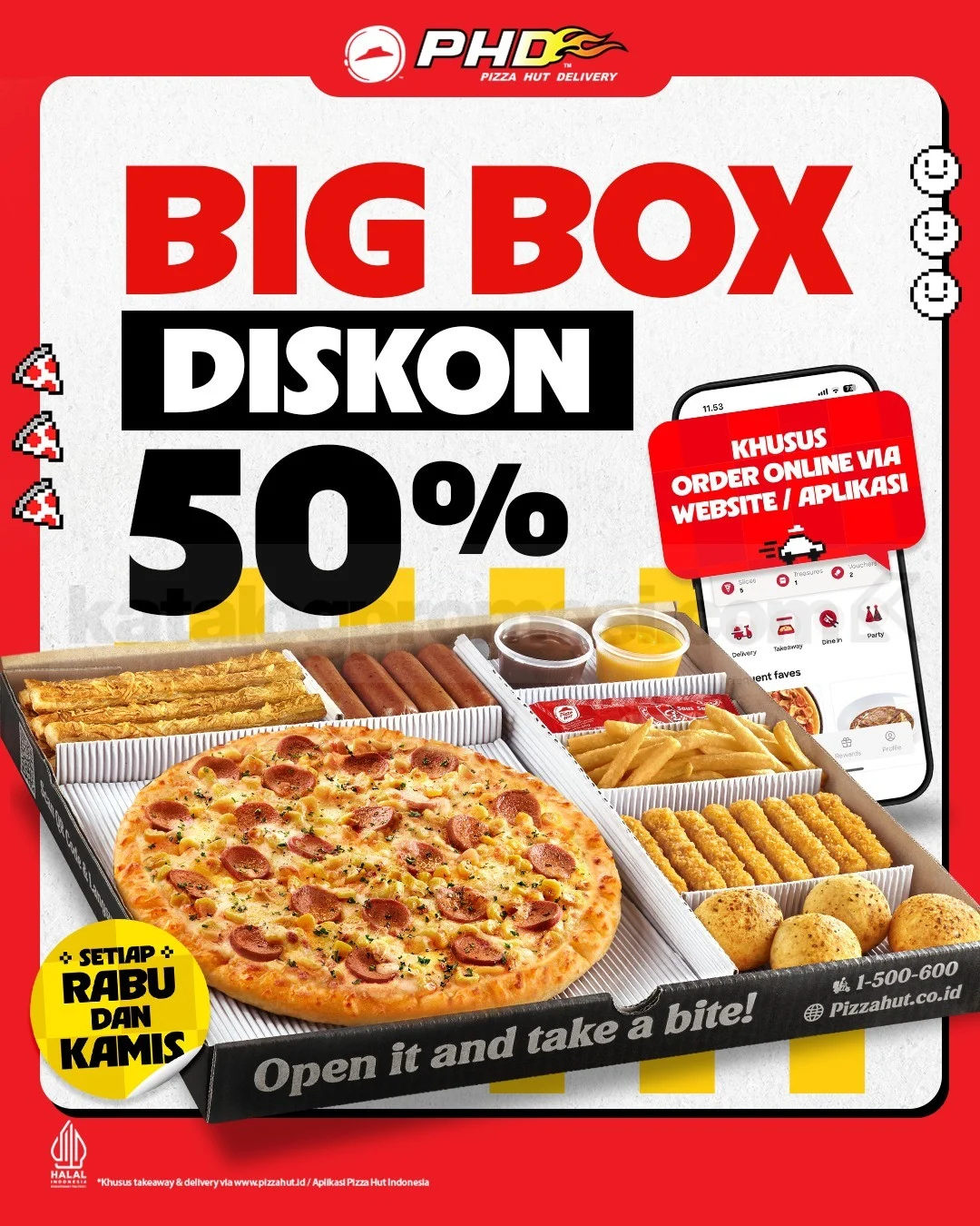 PHD Big Box Setengah Harga Tiap Rabu-Kamis!